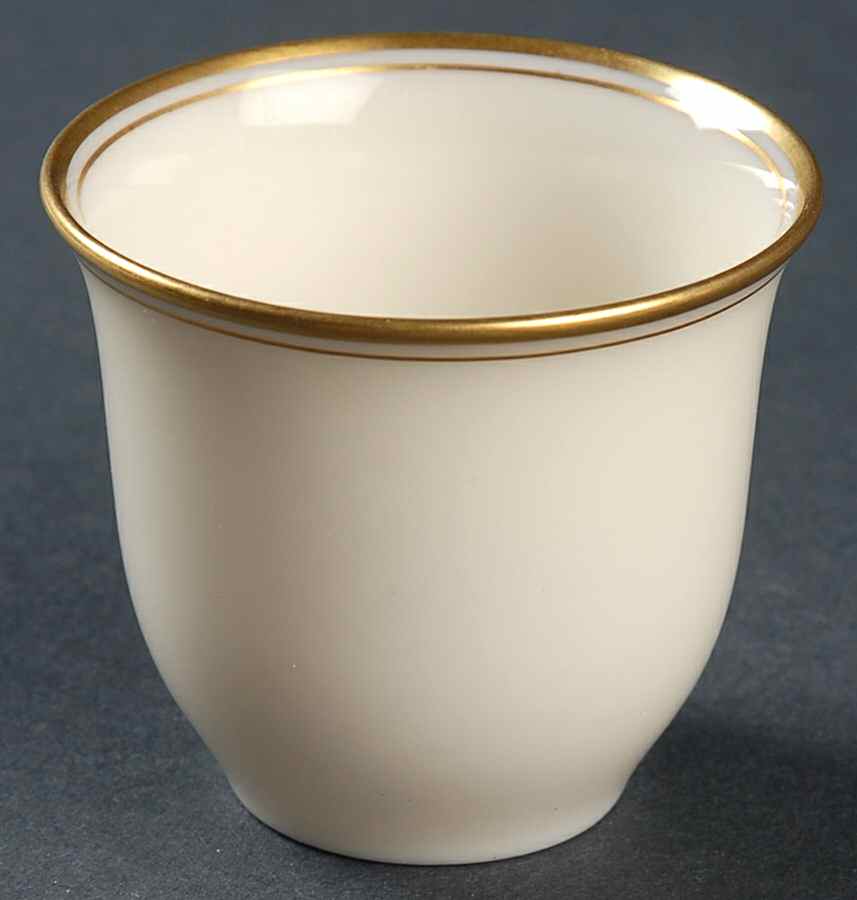 Lenox Liners (Cream, Gold Trim) Decoration #86 Shape 2 Demitasse Liner by Lenox-1