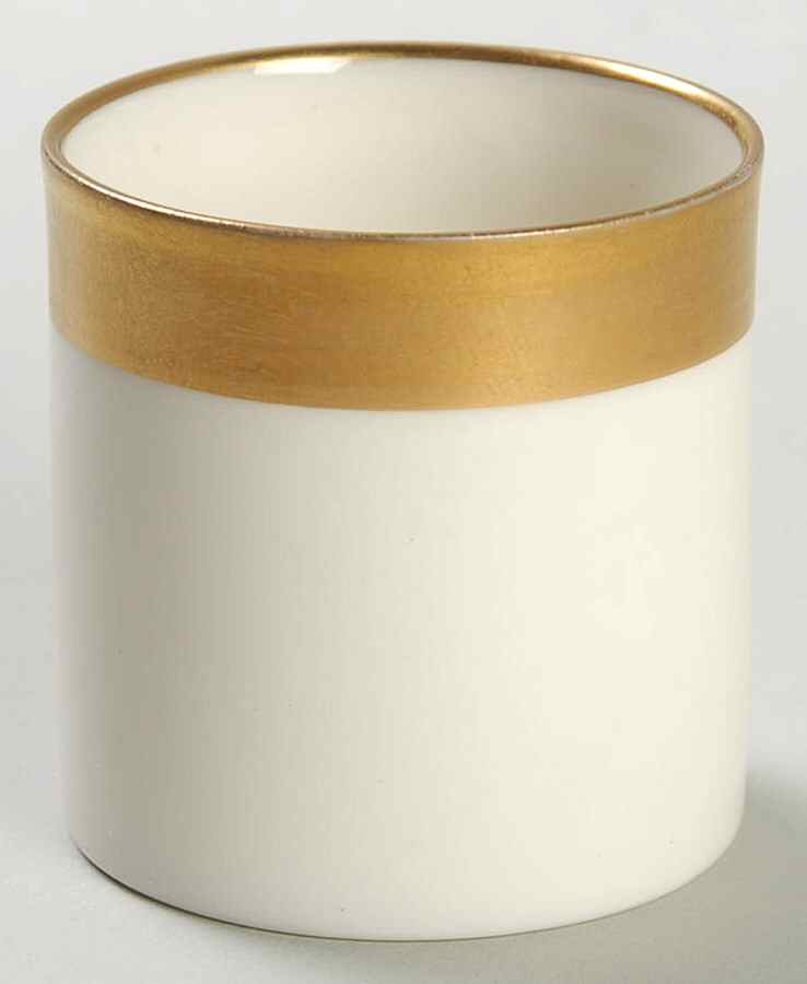 Lenox Liners (Cream, Gold Trim) Decoration #WG Can Shape Demitasse Liner by Lenox-1