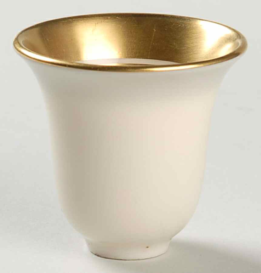 Lenox Liners (Cream, Gold Trim) Decoration #WG Bell Shape Demitasse Liner by Lenox-1