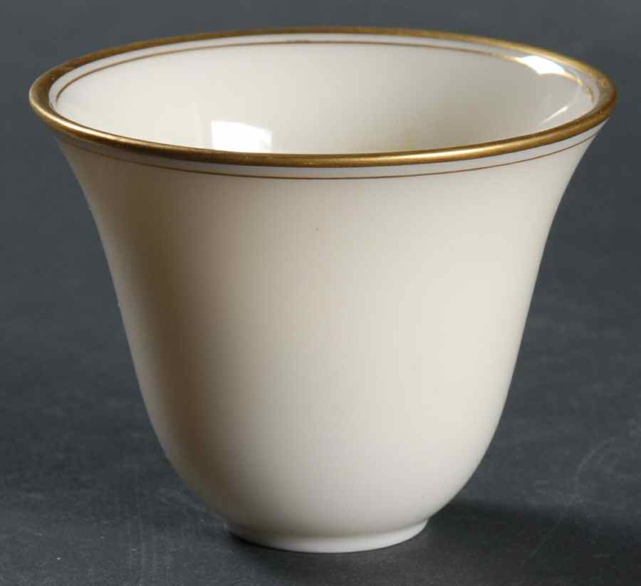 Lenox Liners (Cream, Gold Trim) Decoration #86 Bell Shape Demitasse Liner by Lenox-1