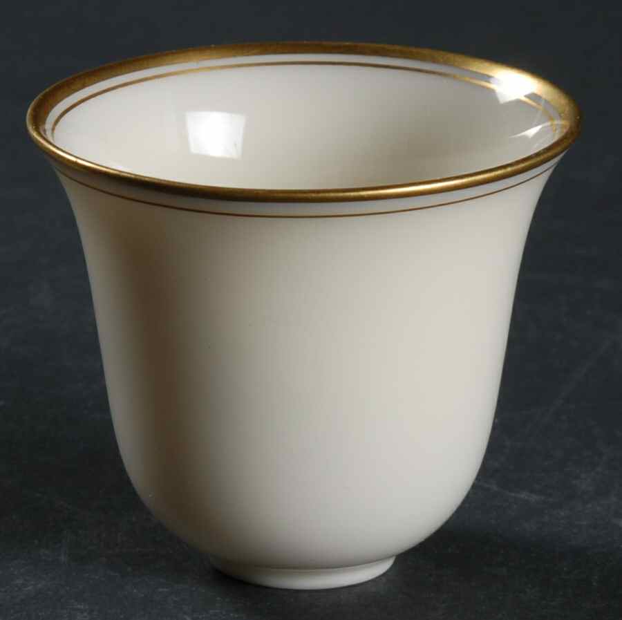 Lenox Liners (Cream, Gold Trim) Decoration #86 Bell Shape Demitasse Liner by Lenox-1