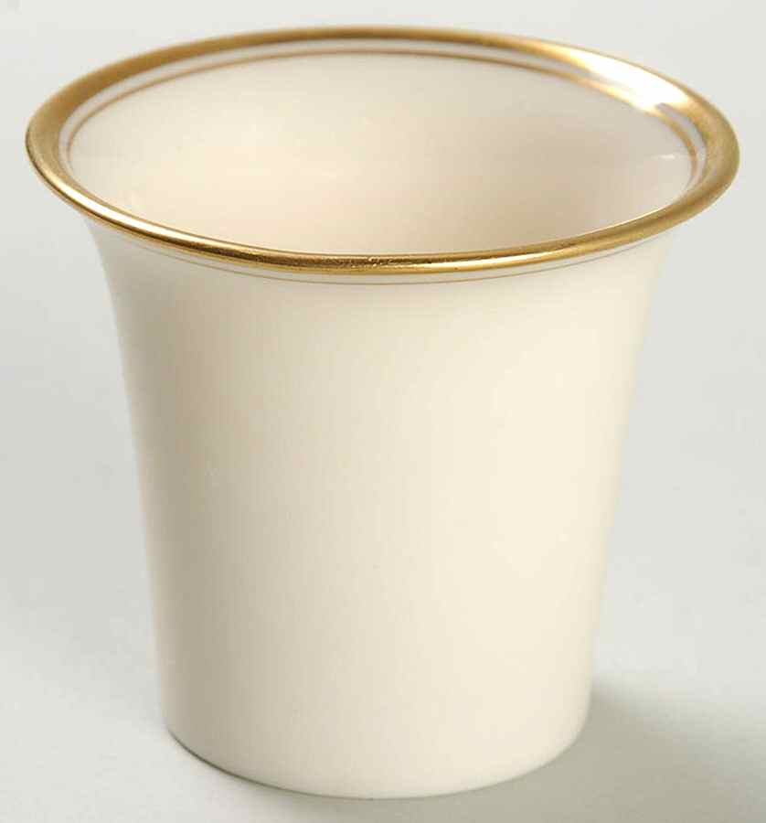 Lenox Liners (Cream, Gold Trim) Decoration #86 Shape 1 Demitasse Liner by Lenox-1