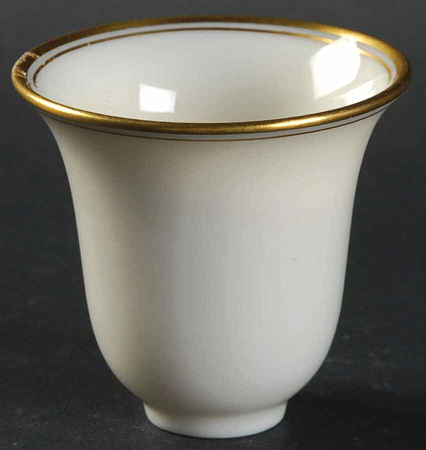 Lenox Liners (Cream, Gold Trim) Decoration #86 Bell Shape Demitasse Liner by Lenox-1