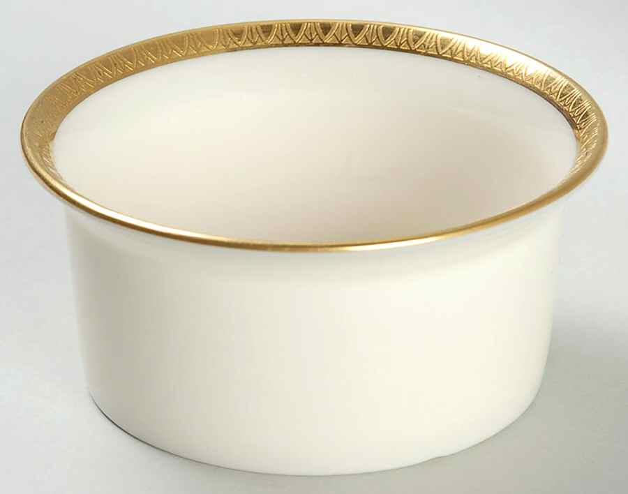 Lenox Liners (Cream, Gold Trim) Decoration #P64 Shape 2 Ramekin Liner by Lenox-1