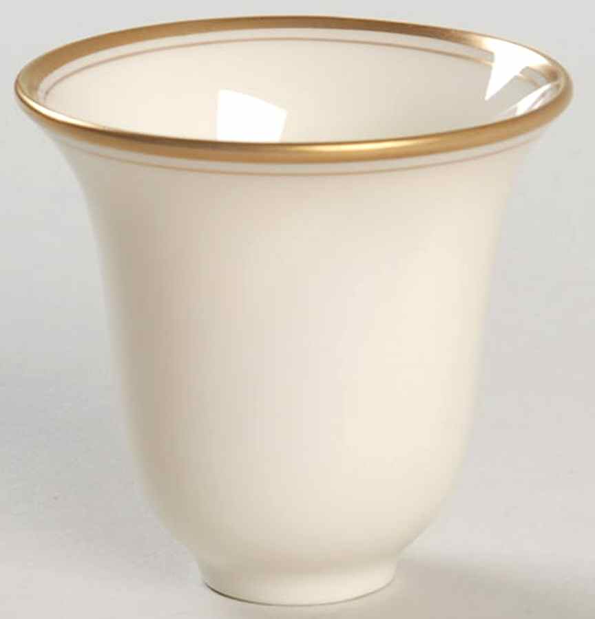 Lenox Liners (Cream, Gold Trim) Decoration #86 Bell Shape Demitasse Liner by Lenox-1