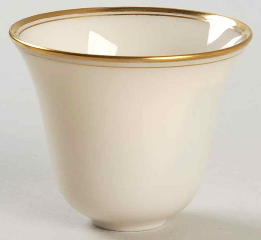 Lenox Liners (Cream, Gold Trim) Decoration #86 Bell Shape Demitasse Liner by Lenox-1
