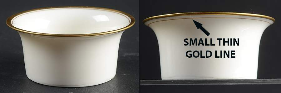 Lenox Liners (Cream, Gold Trim) Decoration #86 & #GS Shape 1 Ramekin Liner by Lenox-1