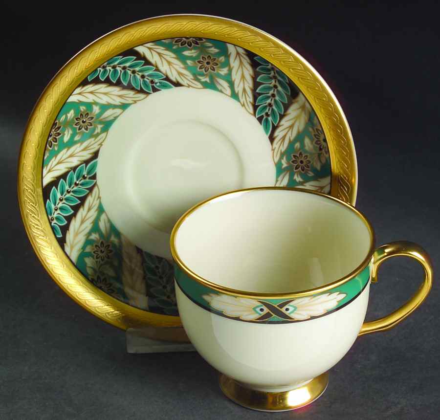 Lenox Legend Footed Cup & Saucer Set by Lenox-1
