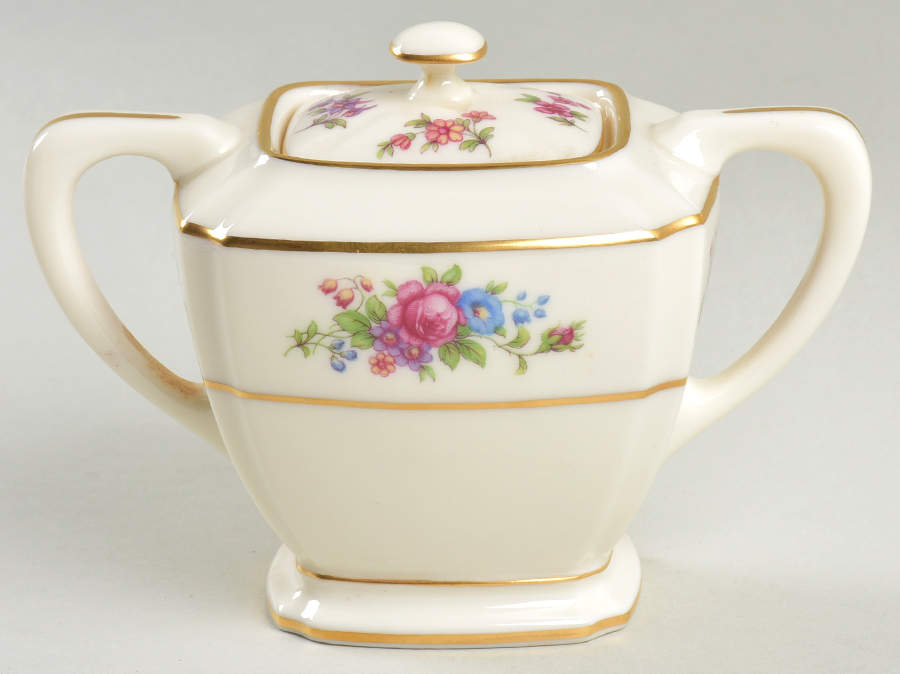 Lenox Rose Sugar Bowl & Lid by Lenox-1