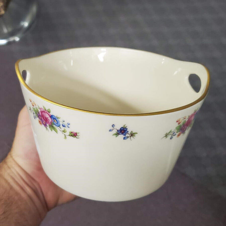 Lenox Rose 3" Handled Basket by Lenox-1