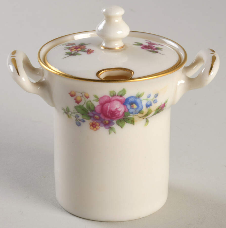 Lenox Rose Mustard Jar & Lid by Lenox-1