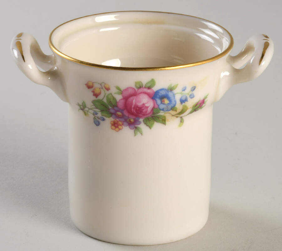 Lenox Rose Mustard Jar No Lid by Lenox-1