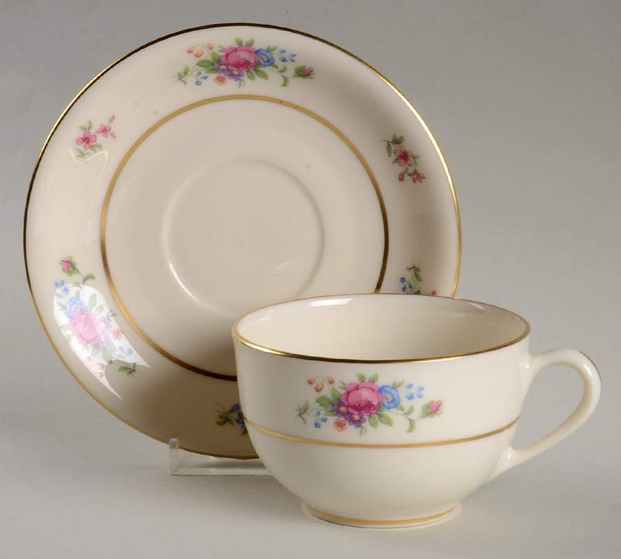 Lenox Rose Breakfast Cup & Saucer Set by Lenox-1