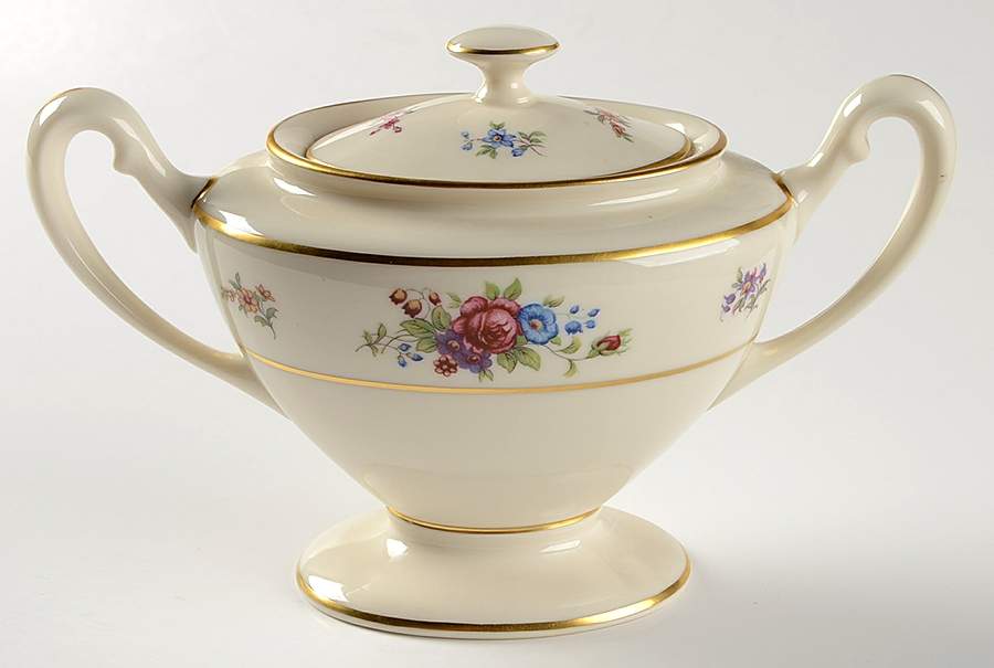 Lenox Rose Shape 743 Sugar Bowl & Lid by Lenox-1