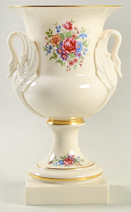 Lenox Rose 9" Handled Vase by Lenox-1