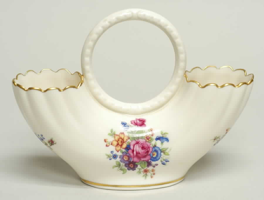 Lenox Rose Flower Holder with Center Handle by Lenox-1