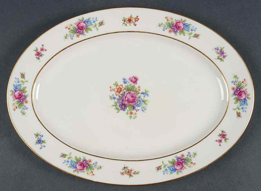 Lenox Rose 11" Oval Serving Platter by Lenox-1