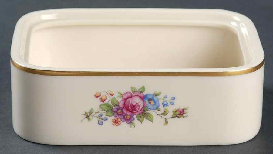 Lenox Rose Cigarette Box No Lid by Lenox-1