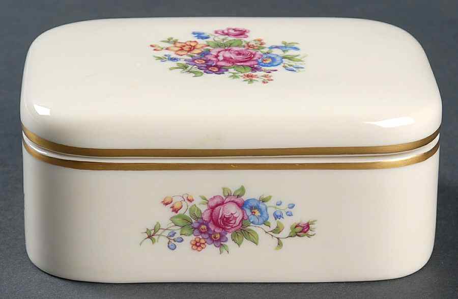Lenox Rose Cigarette Box & Lid by Lenox-1