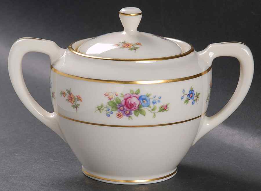 Lenox Rose Sugar Bowl & Lid by Lenox-1