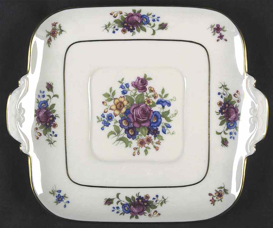 Lenox Rose Square Handled Cake Plate by Lenox-1