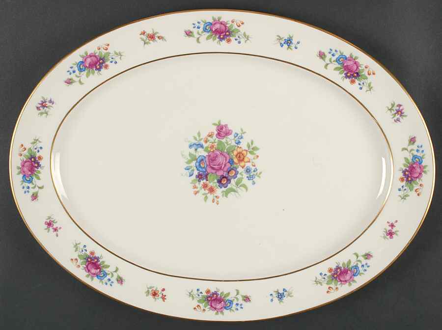 Lenox Rose 18" Oval Serving Platter by Lenox-1