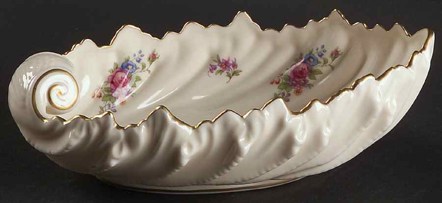 Lenox Rose 9" Shell Shaped Bowl by Lenox-1
