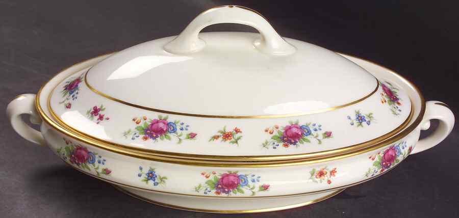 Lenox Rose Oval Covered Vegetable by Lenox-1