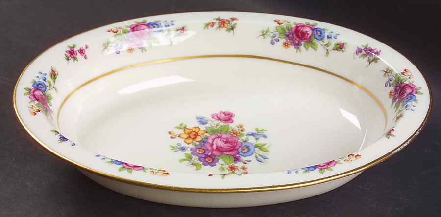 Lenox Rose 9" Oval Vegetable Bowl by Lenox-1