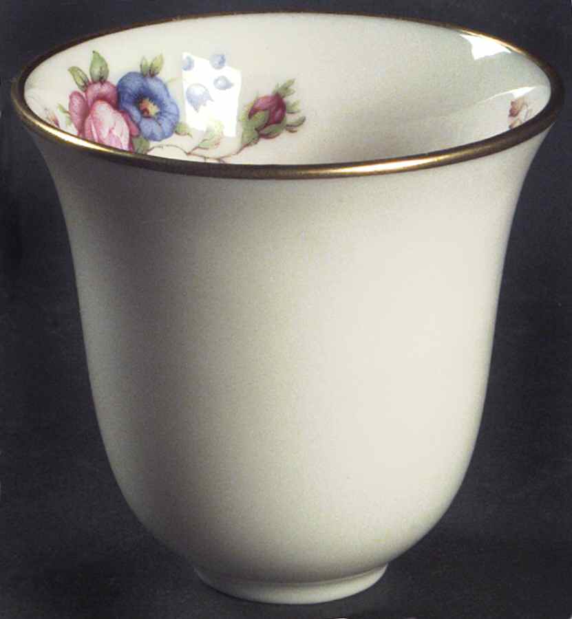 Lenox Rose Demitasse Cup No Handles by Lenox-1