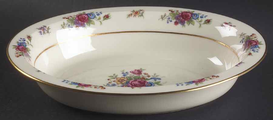 Lenox Rose 10" Oval Vegetable Bowl by Lenox-1