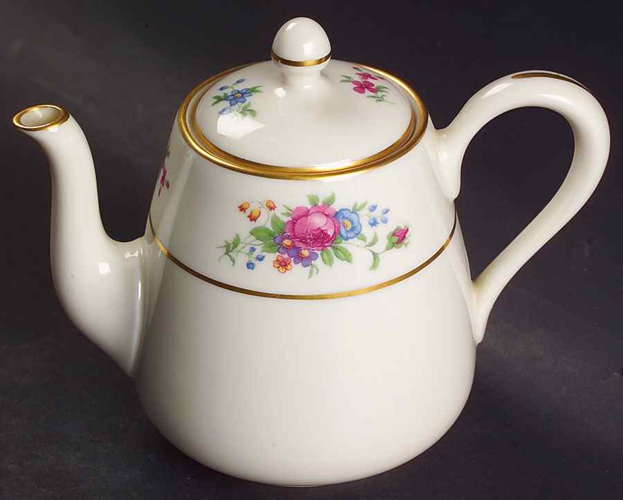 Lenox Rose Shape 934 Breakfast Teapot & Lid by Lenox-1