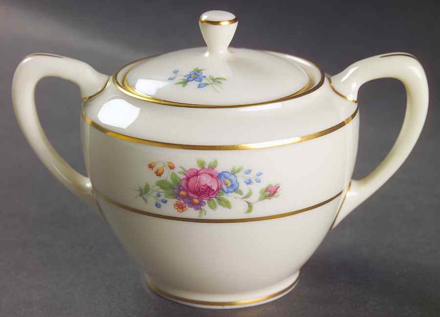 Lenox Rose Sugar Bowl & Lid by Lenox-1