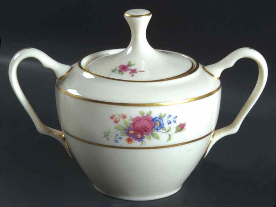 Lenox Rose Sugar Bowl & Lid by Lenox-1