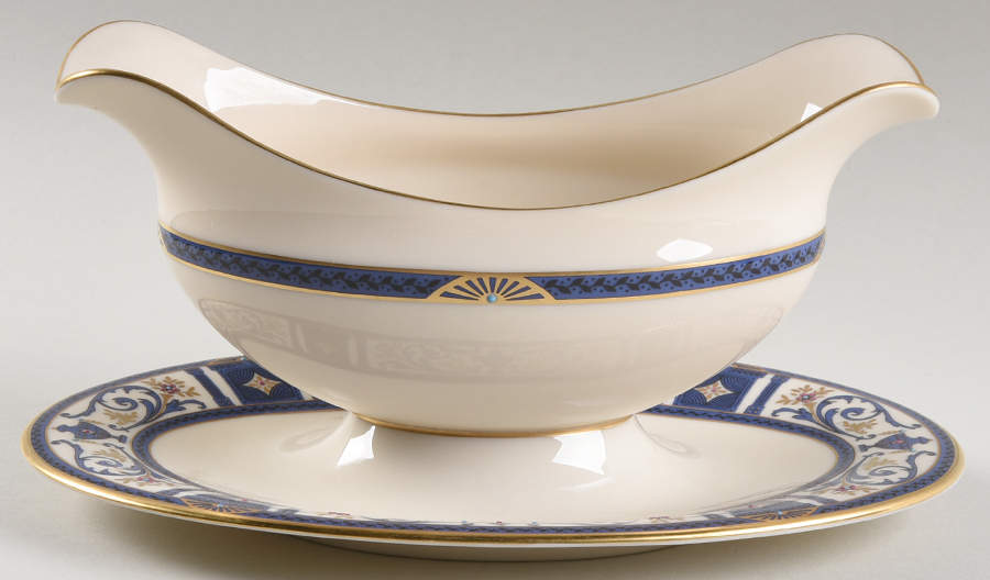 Lenox Tradition Gravy Boat with Attached Underplate by Lenox-1