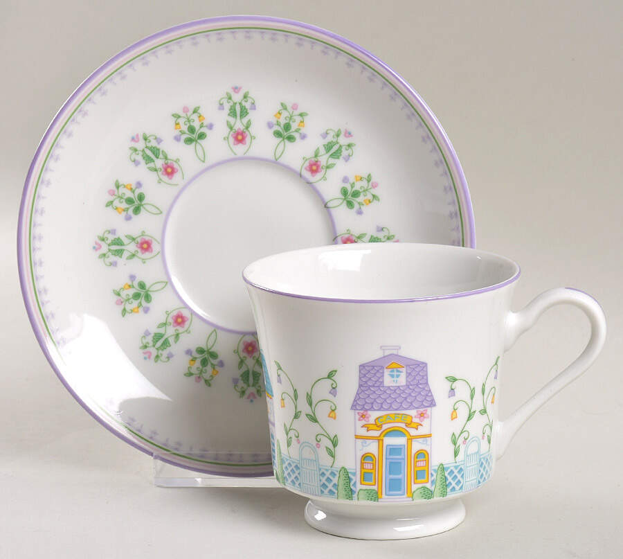 Lenox Village Giftware Flat Cup & Saucer Set by Lenox-1