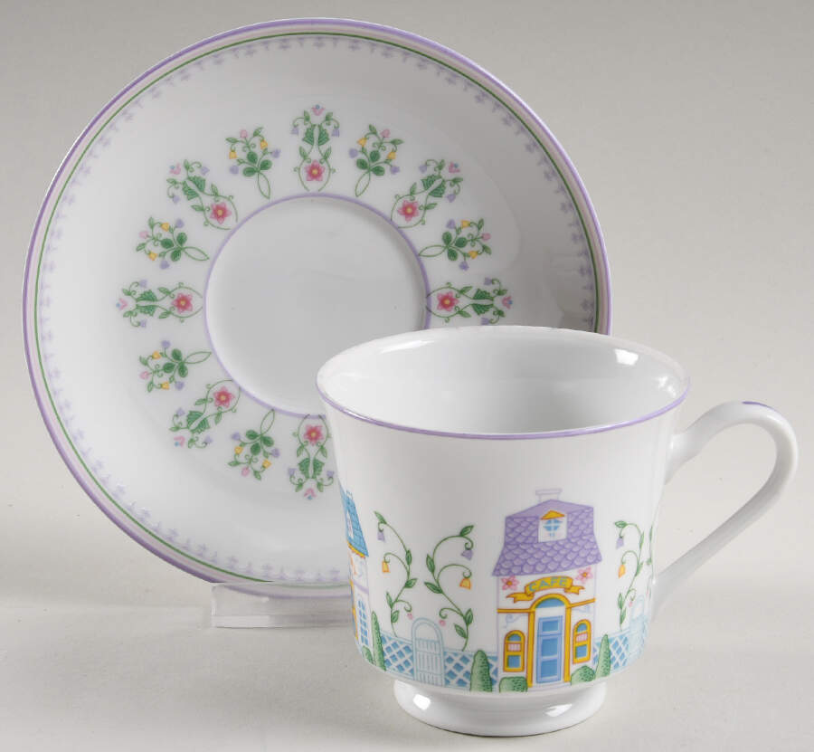 Lenox Village Giftware Footed Cup & Saucer Set by Lenox-1