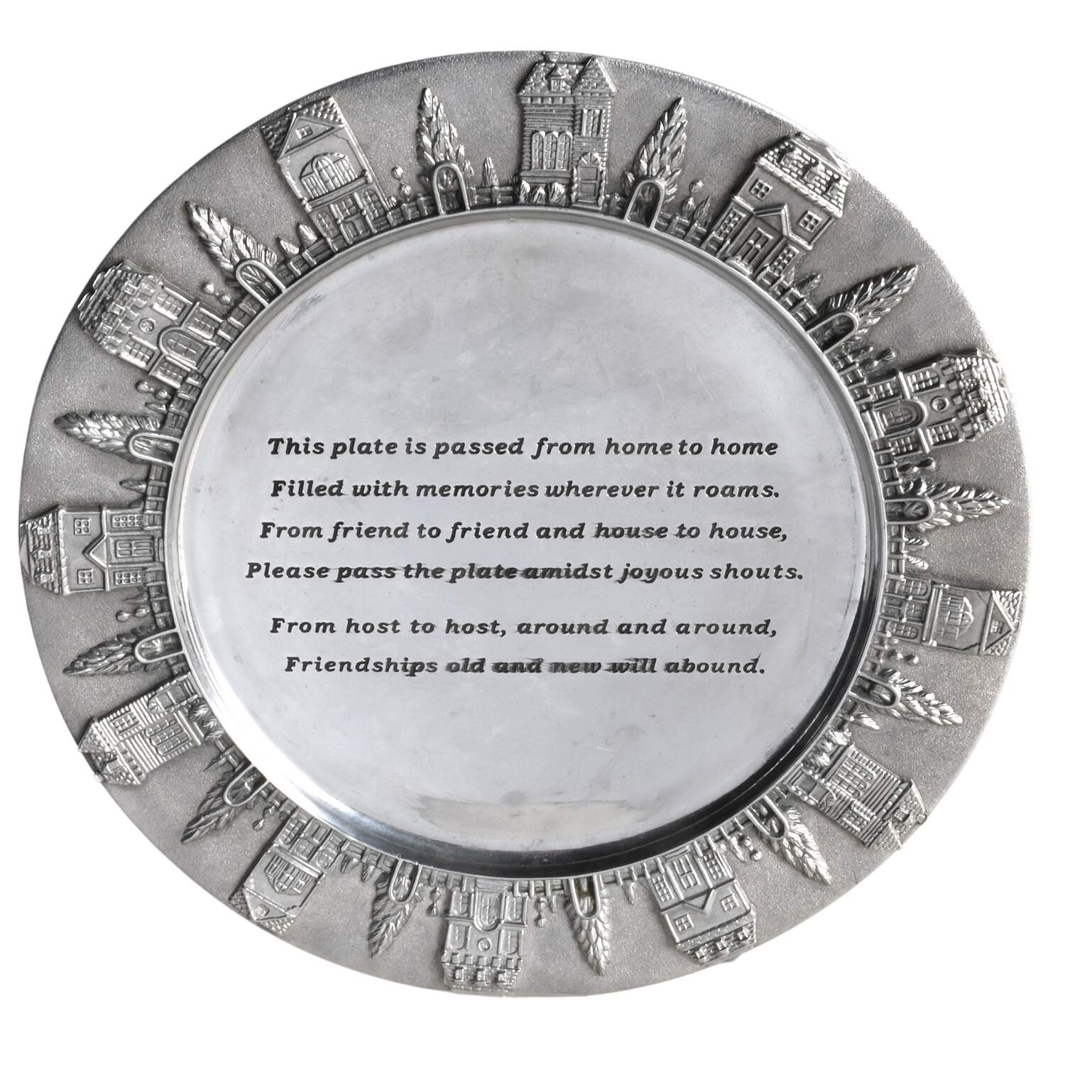 Lenox Village Giftware Metal Friend To Friend Plate by Lenox-1