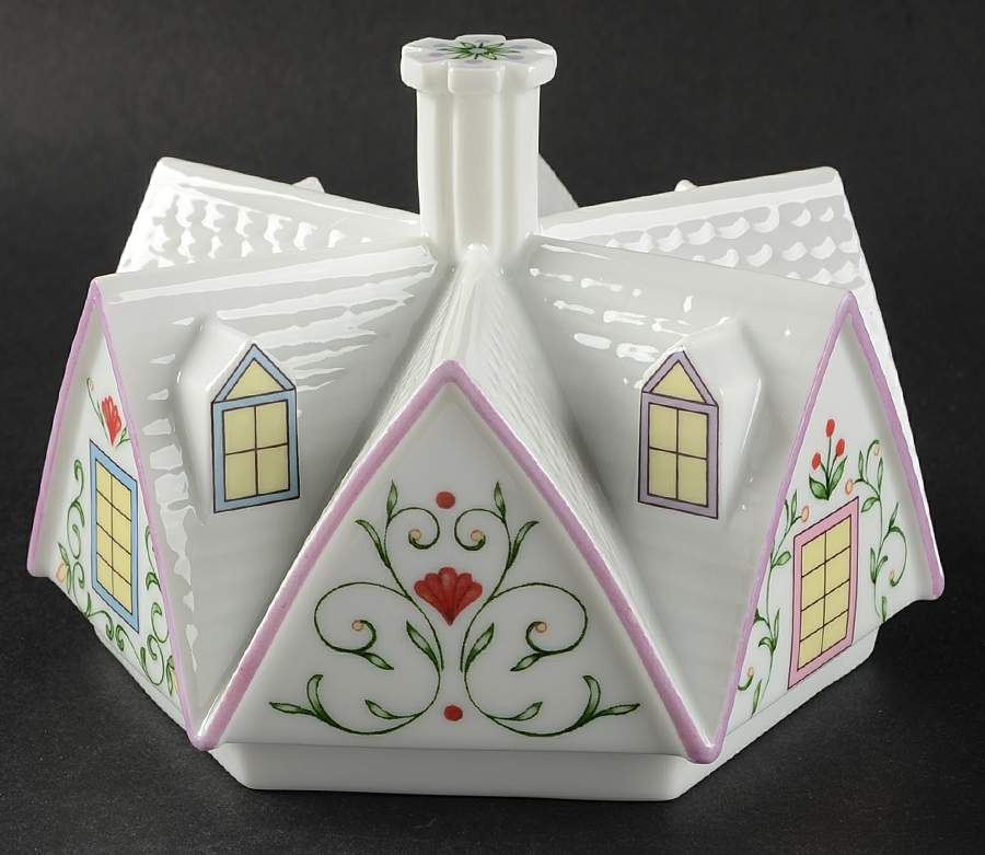 Lenox Village Giftware 9 Piece Lazy Susan, Center Canister Lid Only by Lenox-1