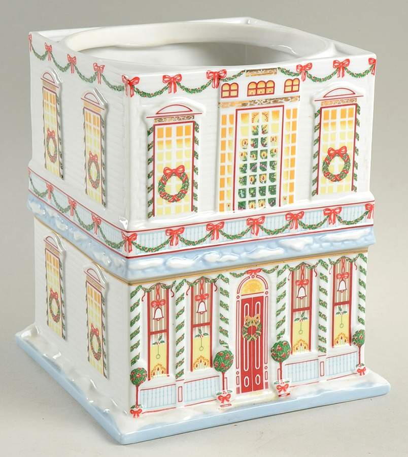 Lenox Village Giftware Christmas Cookie Jar No Lid by Lenox-1