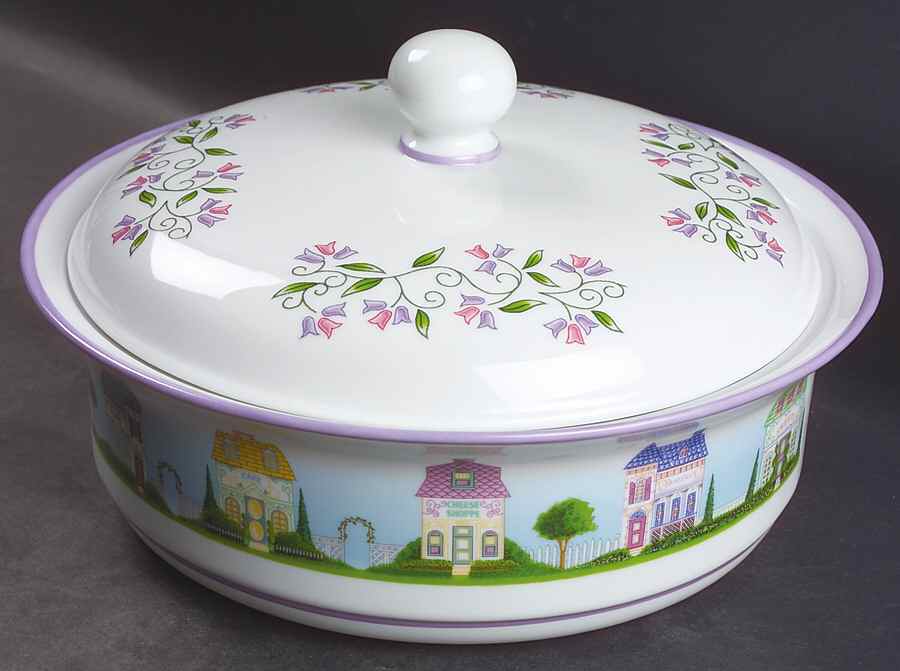 Lenox Village Giftware 2 Qt Round Covered Casserole by Lenox-1
