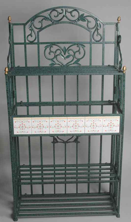Lenox Village Giftware Metal Bakers Rack with Ceramic Tiles by Lenox-1