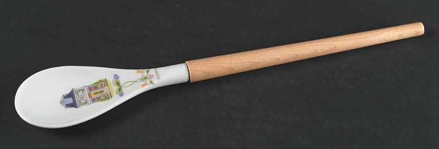 Lenox Village Giftware Salad Serving Spoon with Wood Handle by Lenox-1