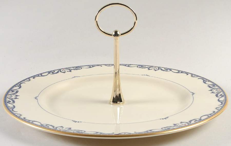 Liberty Round Serving Plate with Handle (DP) by Lenox-1
