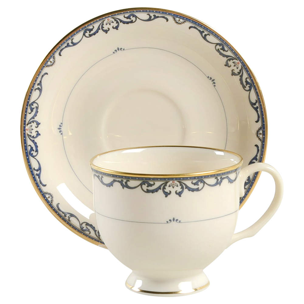 Liberty Footed Cup & Saucer Set by Lenox-1