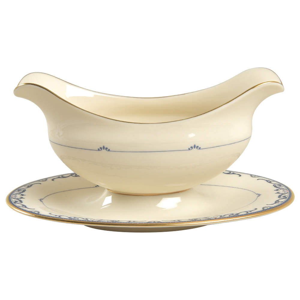 Liberty Gravy Boat with Attached Underplate by Lenox-1