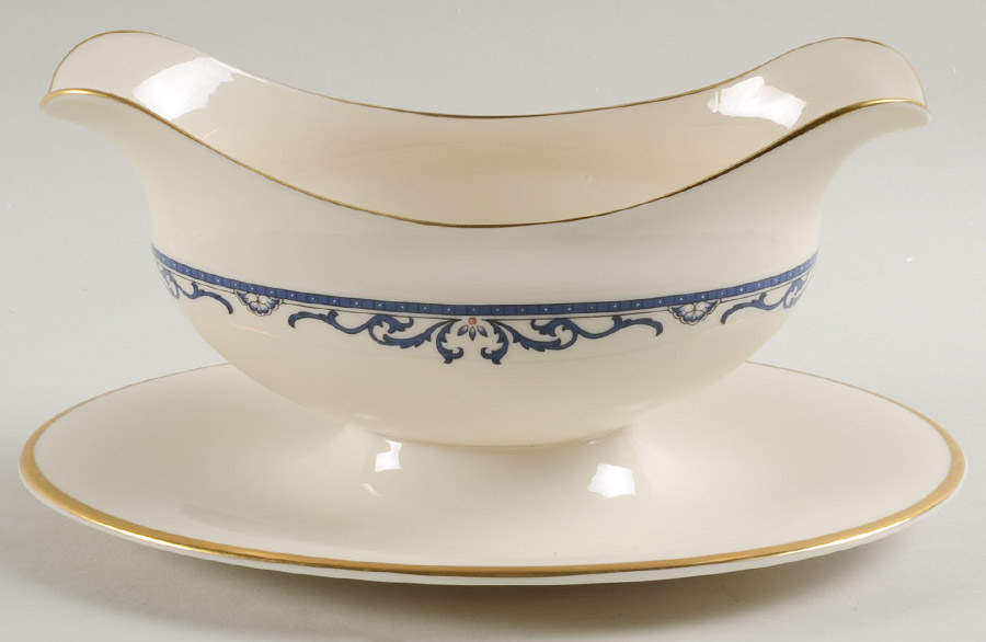 Liberty Gravy Boat with Attached Underplate by Lenox-1