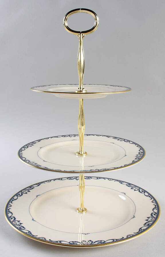 Liberty 13 7/8"-14 1/4" 3-Tiered Serving Tray(DP,SP,BB) HC by Lenox-1