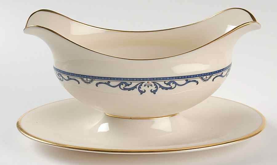 Liberty Gravy Boat with Attached Underplate by Lenox-1