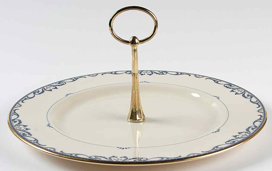Liberty Round Serving Plate with Handle (DP) by Lenox-1